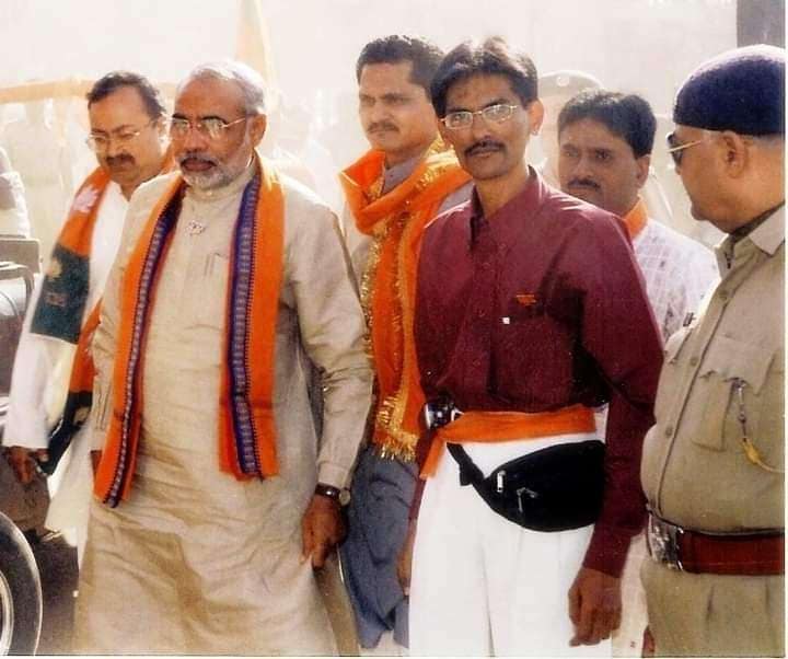 With Narendra Modi